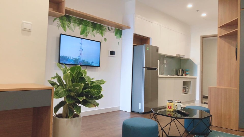 Serviced Apartment For Rent in Vinhomes Ocean Park S1.08 43M2 1 Bedroom